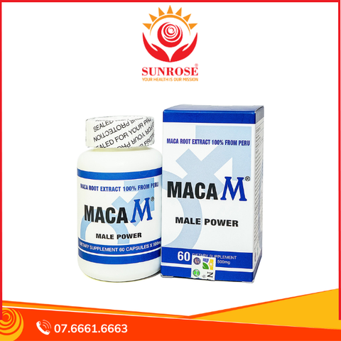  Viên uống Maca M Male Power hỗ trợ bổ thận, tráng dương (60 viên) 