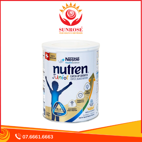  Sữa bột Nutren Junior 800g Nestlé bổ sung hoặc thay thế bữa ăn hàng ngày cho trẻ suy dinh dưỡng 
