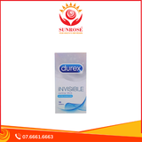  Hộp 10 Bao Cao Su Durex Invisible 52mm Hỗ Trợ Tạo Độ Chân Thật Nhất 