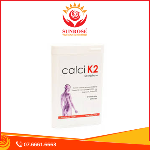  Viên uống Calci K2 Dao Nordic Health bổ sung canxi, chống loãng xương (60 viên) 