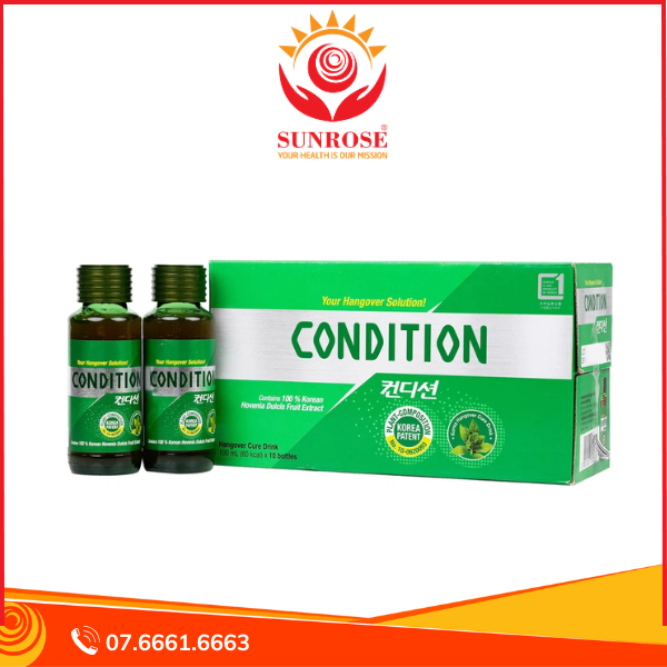  Dung dịch Condition Heathcare hỗ trợ giải rượu, giải độc gan (75ml) 