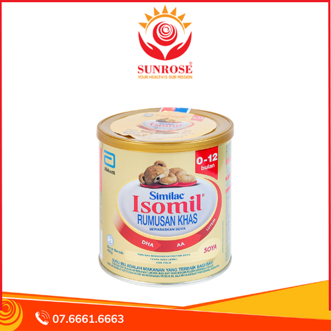  Sữa bột Similac Isomil Abbott bổ sung dinh dưỡng cho trẻ 0 - 12 tháng (400g) 