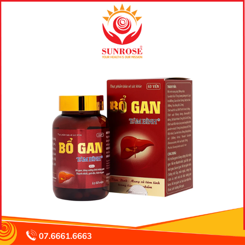  Viên uống Bổ gan Tâm Bình tăng cường chức năng gan, thanh nhiệt, giải độc (60 viên) 