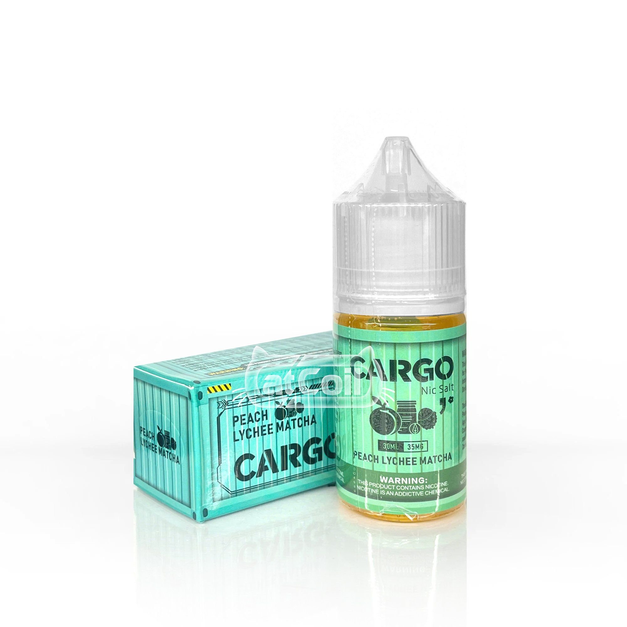 Cargo Peach Lychee Matcha (Salt) (30ml) Đào vải matcha lạnh