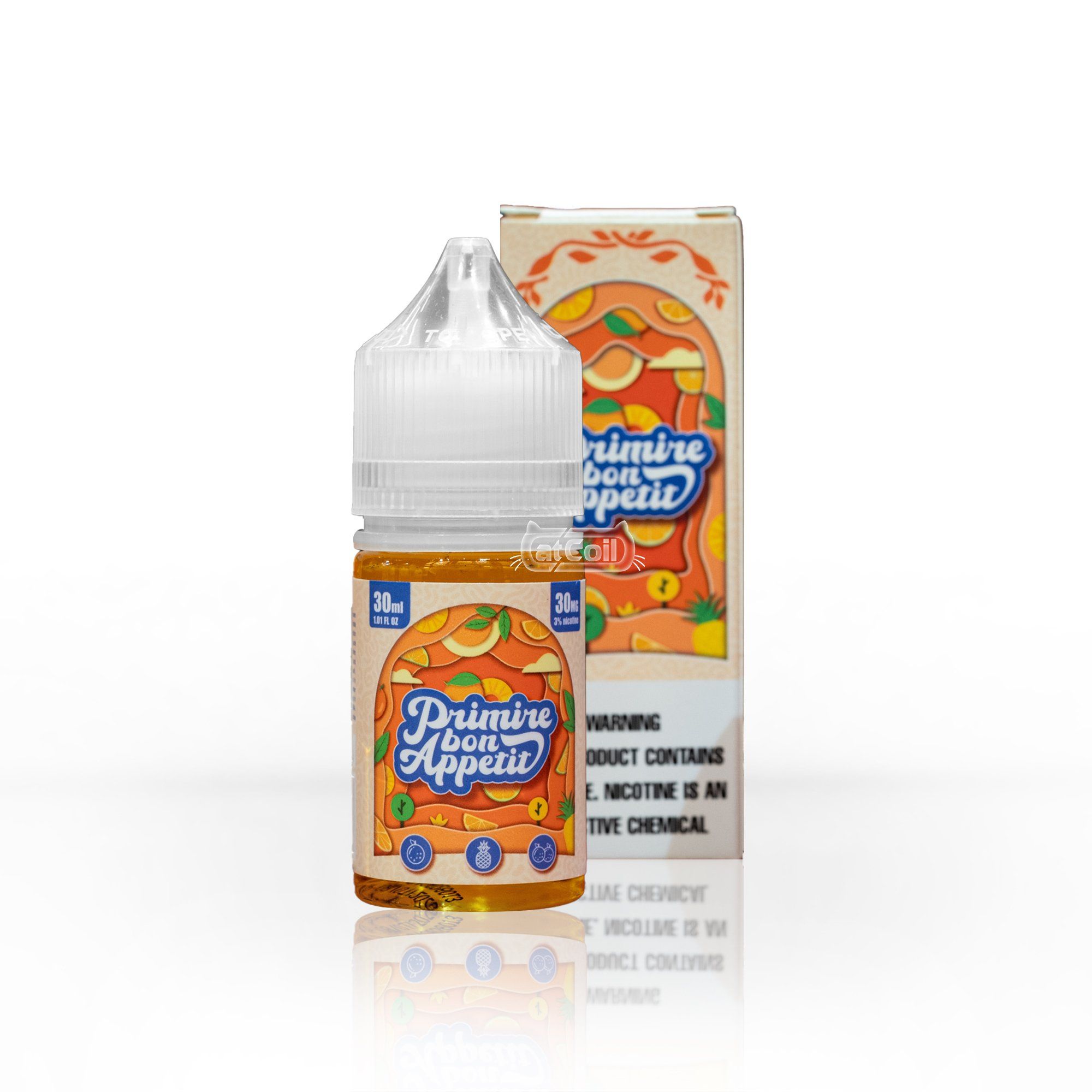 Primere Bon Appetit Orange Tangerine Pineapple (salt) (30ml) Cam quýt dứa mát