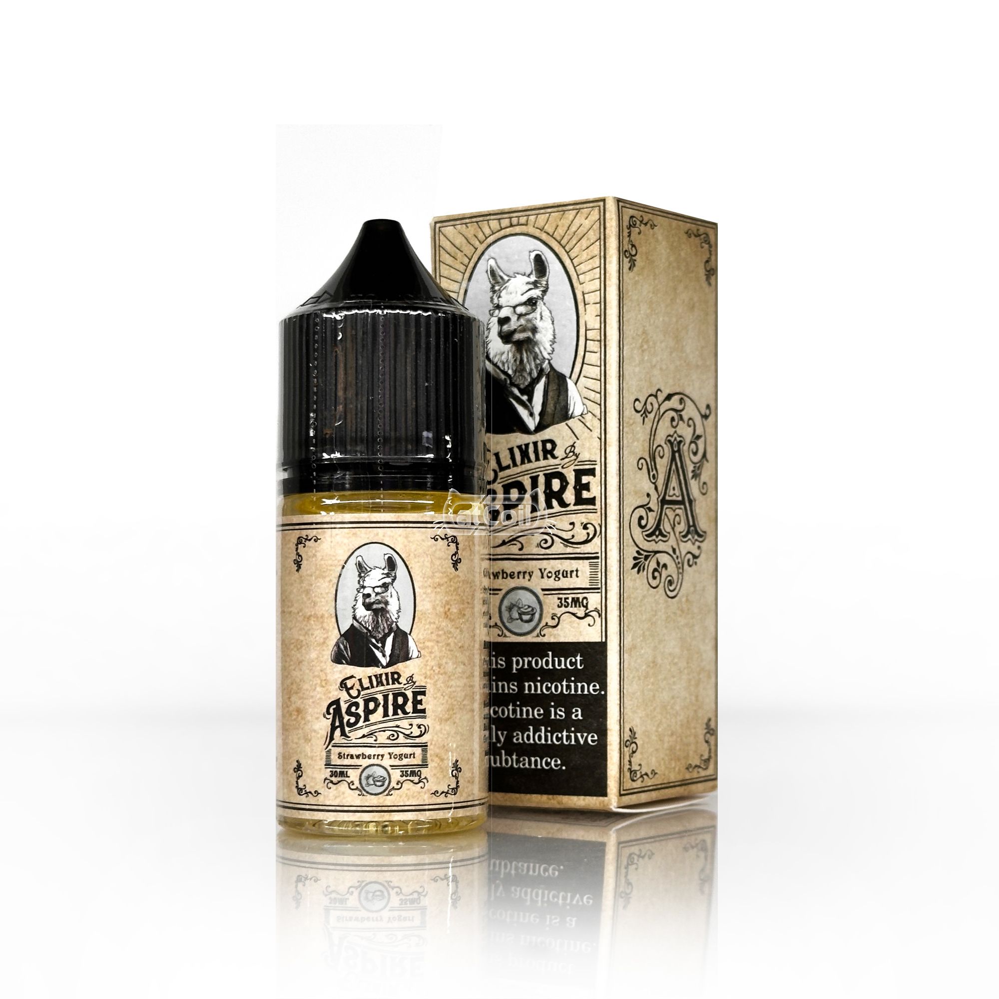 Elixir Aspire Strawberry Yogurt (salt) (30ml) Sữa chua dâu