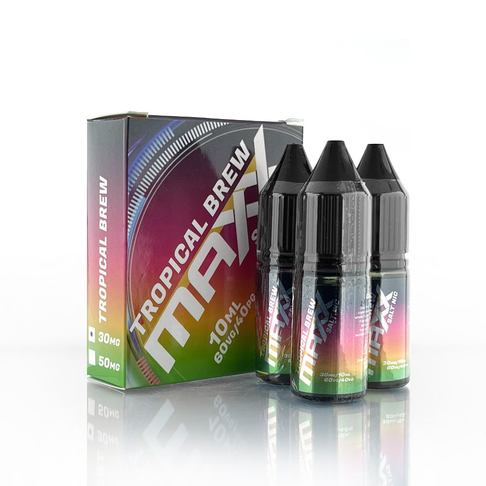 Maxx Tropical Brew (salt) (10ml) Cam Xoài Nho Lạnh