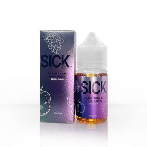 Sick Peach Grape Sour Apple (salt) (30ml) Đào nho táo chua lạnh
