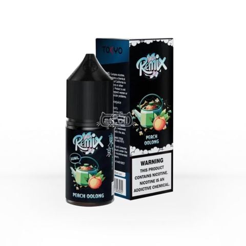 Tokyo Remix Peach Oolong (salt)(30ml) Trà đào Oolong siêu lạnh