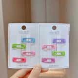  Set 3-4 Kẹp Tóc Màu Sắc Dễ Thương Nhiều Kiểu Dáng KT02 