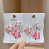  Set 3-4 Kẹp Tóc Màu Sắc Dễ Thương Nhiều Kiểu Dáng KT02 