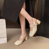  Giày Cao Gót 5 Phân Da Bóng Cao Cấp 8682-2 