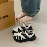  Giày Sandal Bánh Mì 4 Phân Da Lì Cao Cấp M750 