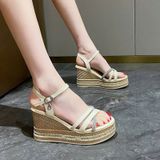  Giày Sandal Đế Xuồng 9 Phân Cao Gót QCCC 9193 