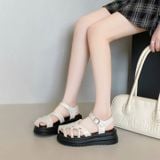  Giày Sandal Bánh Mì 4 Phân Da Lì Cao Cấp M750 