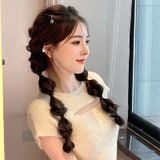  Set 2 Bím tóc đèn lồng tự nhiên TGIA-05 