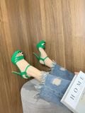  Giày Sandal Cao Gót Đế Đúp 11 Phân 612-10 