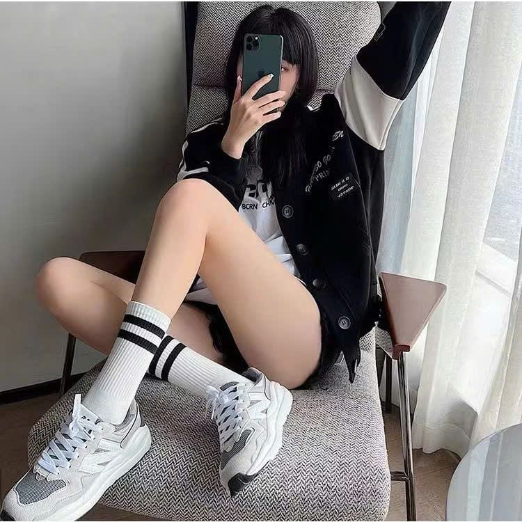  Tất Vớ Nữ Thể Thao Cổ Cao 