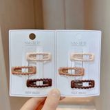  Set 3-4 Kẹp Tóc Màu Sắc Dễ Thương Nhiều Kiểu Dáng KT02 