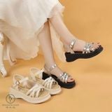  Giày Sandal Đế Xuồng 5 Phân Cao Cấp WY808 