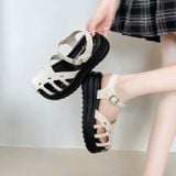  Giày Sandal Bánh Mì 4 Phân Da Lì Cao Cấp M750 