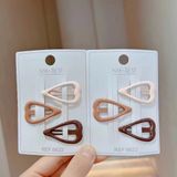  Set 3-4 Kẹp Tóc Màu Sắc Dễ Thương Nhiều Kiểu Dáng KT02 