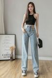  Quần Jeans Nữ Khoét Eo  8010 