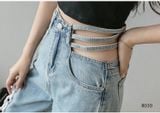  Quần Jeans Nữ Khoét Eo  8010 