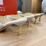  Dép Gót Phối Lưới Cao Cấp 6 Phân 5271 