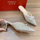  Dép Gót Phối Lưới Cao Cấp 6 Phân 5271 