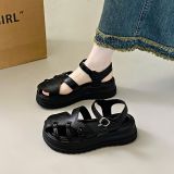  Giày Sandal Bánh Mì 4 Phân Da Lì Cao Cấp M750 