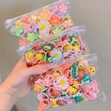  Túi 40 Dây Buộc Tóc Bé Gái Nhiều Màu, Thun Mềm Không Gây Đau Tóc BT01 