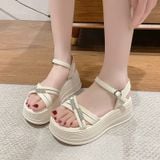  Giày Sandal Đế Xuồng 6-7 Phân 201 