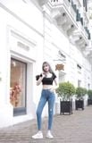  Quần jeans nữ 9 tấc 