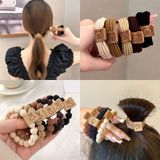  Set 5 Thun Buộc Tóc Siêu Đàn Hồi Họa Tiết Thỏ BT04 