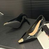  Giày Cao Gót Da Bóng Cao Cấp 789-100 