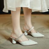  {Form Chuẩn} Dép Cao Gót 5 phân  E66 