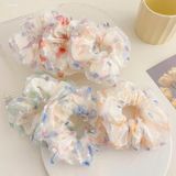  Buộc tóc scrunchies 2 lớp vải voan C-CH135 
