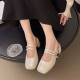  Giày Cao Gót 5 Phân Da Bóng Cao Cấp 8682-2 