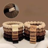  Set 5 Thun Buộc Tóc Siêu Đàn Hồi Họa Tiết Thỏ BT04 