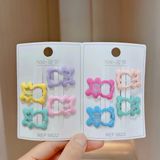  Set 3-4 Kẹp Tóc Màu Sắc Dễ Thương Nhiều Kiểu Dáng KT02 