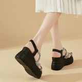  Giày Sandal Đế  Xuồng 7 Phân  Dây Chéo  508 