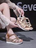  Giày Sandal Đế Xuồng 8 Phân Siêu Nhẹ Êm H85 