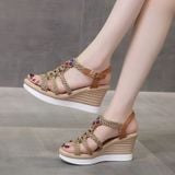  Giày Sandal Đế Xuồng 8 Phân Siêu Nhẹ Êm H85 