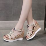  Giày Sandal Đế Xuồng 8 Phân Siêu Nhẹ Êm H85 