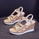 Giày Sandal Đế Xuồng 8 Phân Siêu Nhẹ Êm H85 