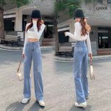  Quần Jeans Nữ In Chữ Q8008 