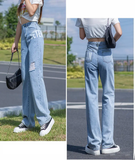  Quần Jeans Nữ In Chữ Q8008 