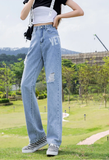  Quần Jeans Nữ In Chữ Q8008 