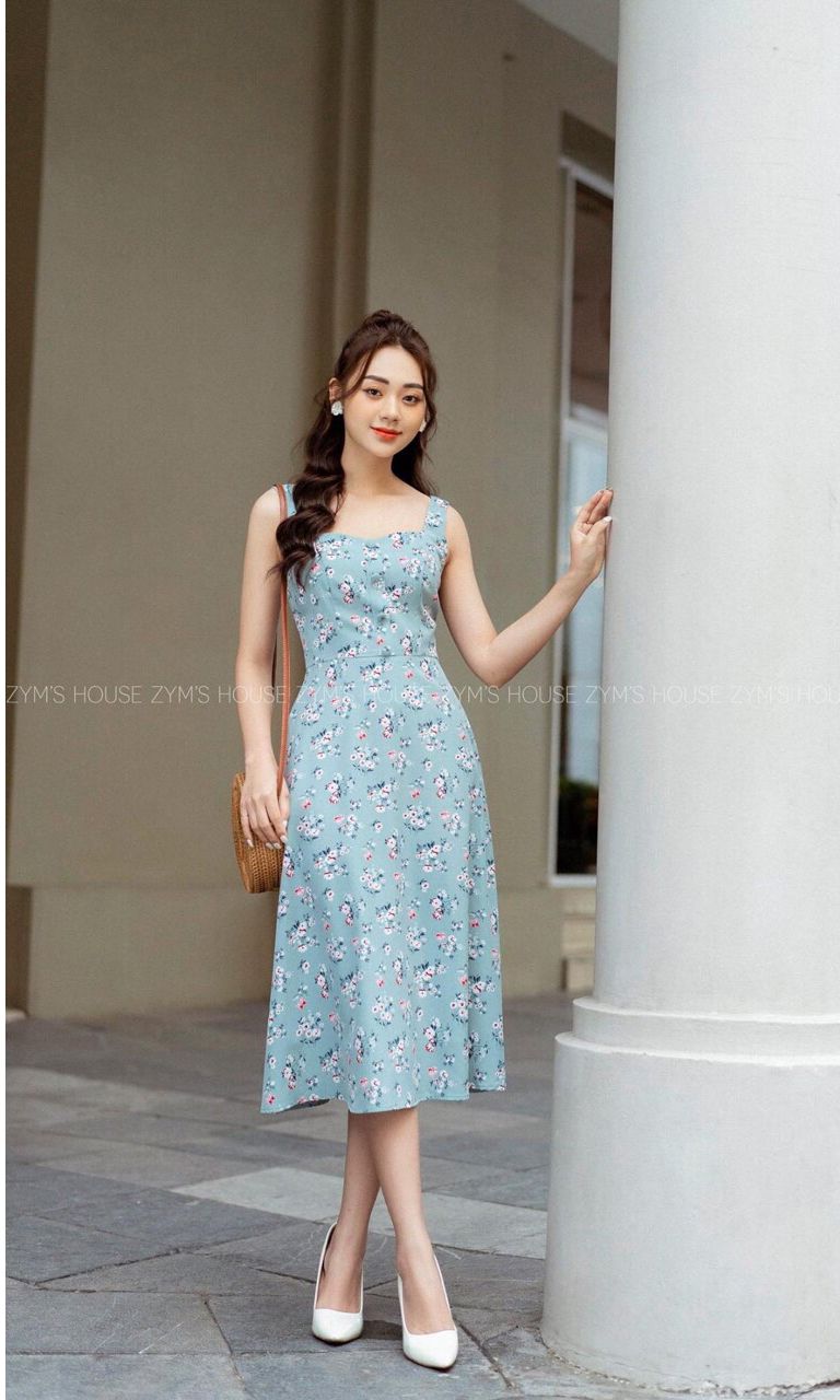 Đầm nữ thiết kế voan cao cấp cổ V dáng dài váy đỏ dự tiệc MIUSTORE D00   MIU store